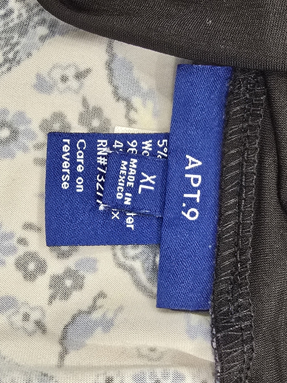 Apt. 9 Blue and Black Geometric Print Maxi Skirt - Picture 5 of 5